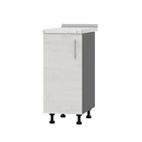 Кухонный модуль Оптима Низ Н83-360 Антрацит/Дуб Крафт Белый (без столешницы) 360х461х820 мм (DTM-072675)