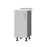 Кухонный модуль Оптима Низ Н83-360 Антрацит/Нимфея Альба (Белый) (без столешницы) 360х461х820 мм (DTM-072679)