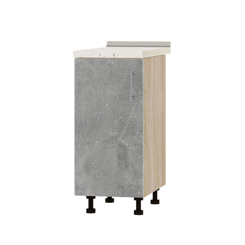 Кухонный модуль Оптима Низ Н83-370 Дуб Сонома/Бетон (без столешницы) 370х461х820 мм (DTM-072708)
