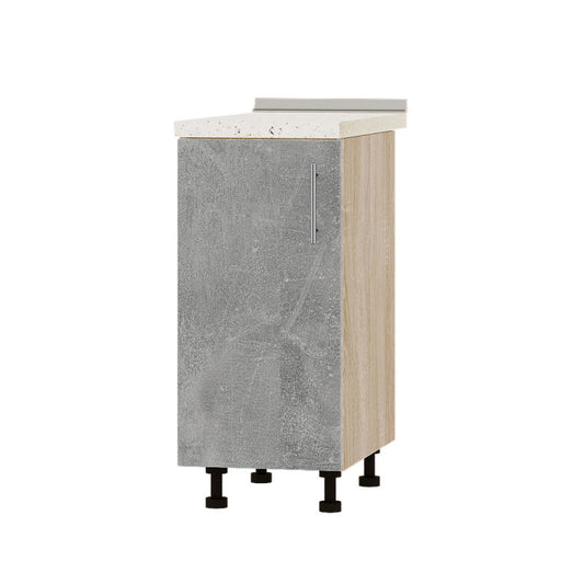 Кухонный модуль Оптима Низ Н83-370 Дуб Сонома/Бетон (без столешницы) 370х461х820 мм (DTM-072708)