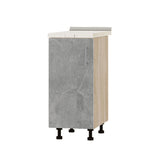 Кухонный модуль Оптима Низ Н83-370 Дуб Сонома/Бетон (без столешницы) 370х461х820 мм (DTM-072708)