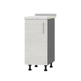 Кухонный модуль Оптима Низ Н83-370 Антрацит/Дуб Крафт Белый (без столешницы) 370х461х820 мм (DTM-072695)