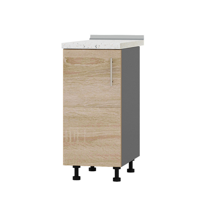 Кухонный модуль Оптима Низ Н83-370 Антрацит/Дуб Сонома (без столешницы) 370х461х820 мм (DTM-072697)