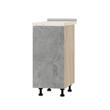 Кухонный модуль Оптима Низ Н83-380 Дуб Сонома/Бетон (без столешницы) 380х461х820 мм (DTM-072729)