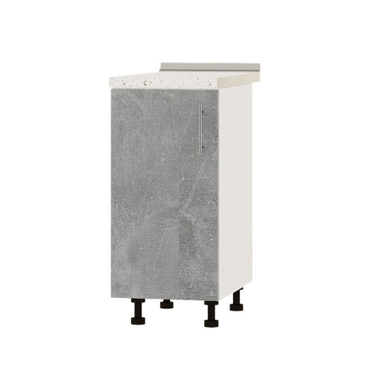 Кухонный модуль Оптима Низ Н83-380 Белый/Бетон (без столешницы) 380х461х820 мм (DTM-072722)