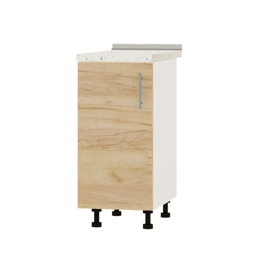 Кухонный модуль Оптима Низ Н83-380 Белый/Дуб Крафт Золотой (без столешницы) 380х461х820 мм (DTM-072724)