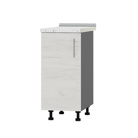 Кухонный модуль Оптима Низ Н83-380 Антрацит/Дуб Крафт Белый (без столешницы) 380х461х820 мм (DTM-072716)