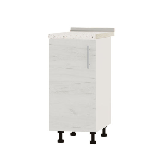 Кухонный модуль Оптима Низ Н83-380 Белый/Дуб Крафт Белый (без столешницы) 380х461х820 мм (DTM-072723)