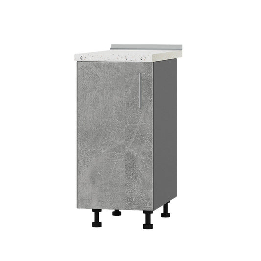 Кухонный модуль Оптима Низ Н83-390 Антрацит/Бетон (без столешницы) 390х461х820 мм (DTM-072641)