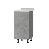 Кухонный модуль Оптима Низ Н83-390 Антрацит/Бетон (без столешницы) 390х461х820 мм (DTM-072641)