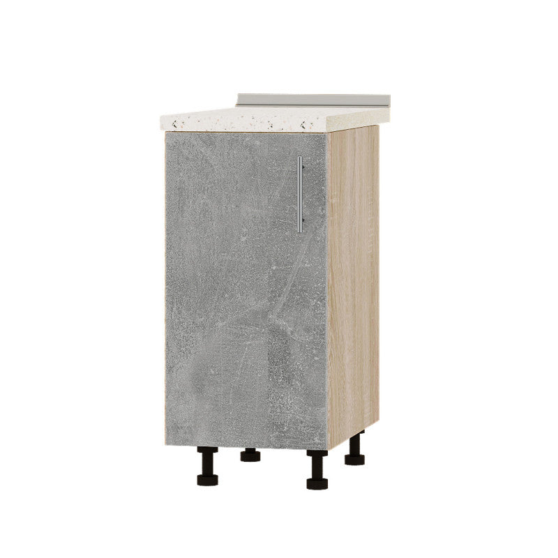 Кухонный модуль Оптима Низ Н83-390 Дуб Сонома/Бетон (без столешницы) 390х461х820 мм (DTM-072655)