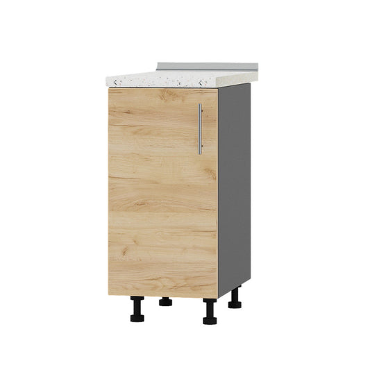 Кухонный модуль Оптима Низ Н83-390 Антрацит/Дуб Крафт Золотой (без столешницы) 390х461х820 мм (DTM-072643)