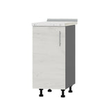 Кухонный модуль Оптима Низ Н83-390 Антрацит/Дуб Крафт Белый (без столешницы) 390х461х820 мм (DTM-072642)