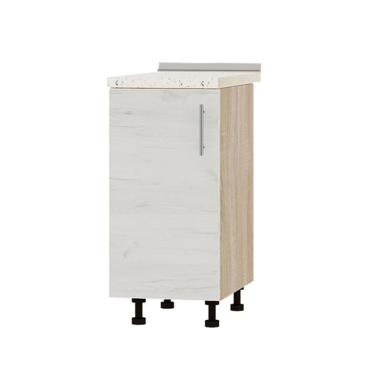 Кухонный модуль Оптима Низ Н83-390 Дуб Сонома/Дуб Крафт Белый (без столешницы) 390х461х820 мм (DTM-072656)