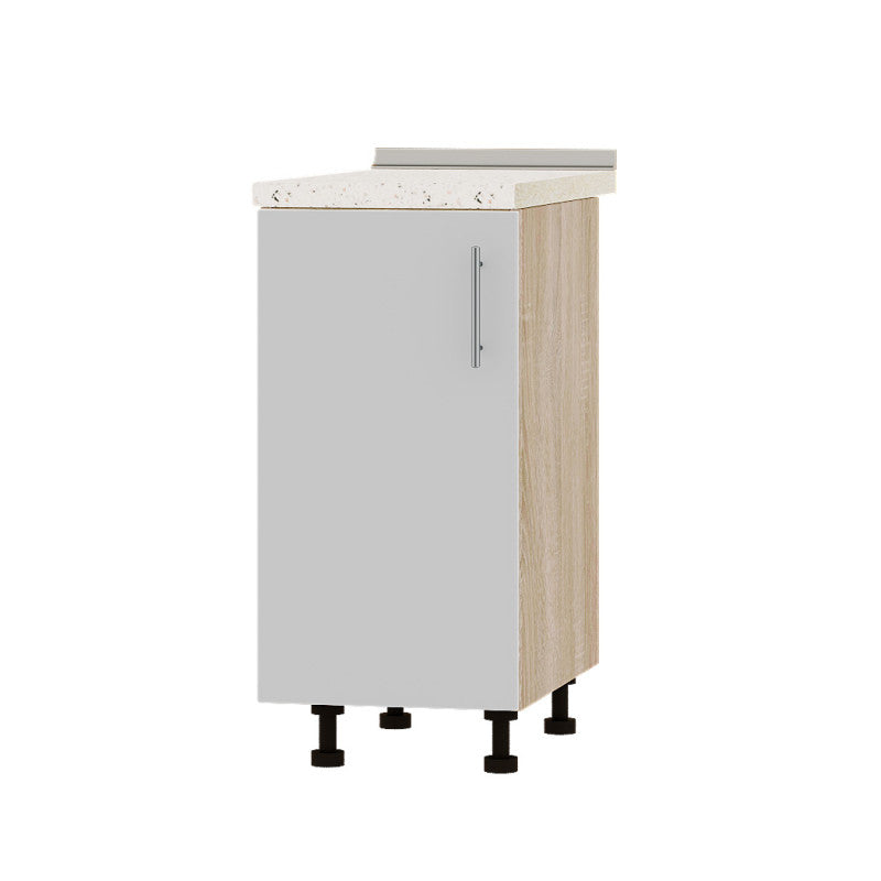 Кухонный модуль Оптима Низ Н83-390 Дуб Сонома/Нимфея Альба (Белый) (без столешницы) 390х461х820 мм (DTM-072475)