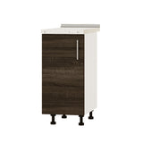 Кухонный модуль Оптима Низ Н83-390 Белый/Дуб Сонома Трюфель (без столешницы) 390х461х820 мм (DTM-072652)