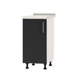 Кухонный модуль Оптима Низ Н83-400 Белый/Антрацит (без столешницы) 400х461х820 мм (DTM-072483)