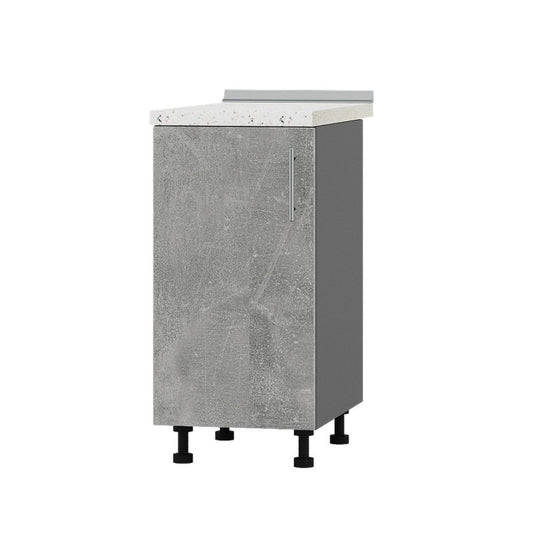 Кухонный модуль Оптима Низ Н83-400 Антрацит/Бетон (без столешницы) 400х461х820 мм (DTM-072477)