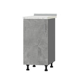 Кухонный модуль Оптима Низ Н83-400 Антрацит/Бетон (без столешницы) 400х461х820 мм (DTM-072477)