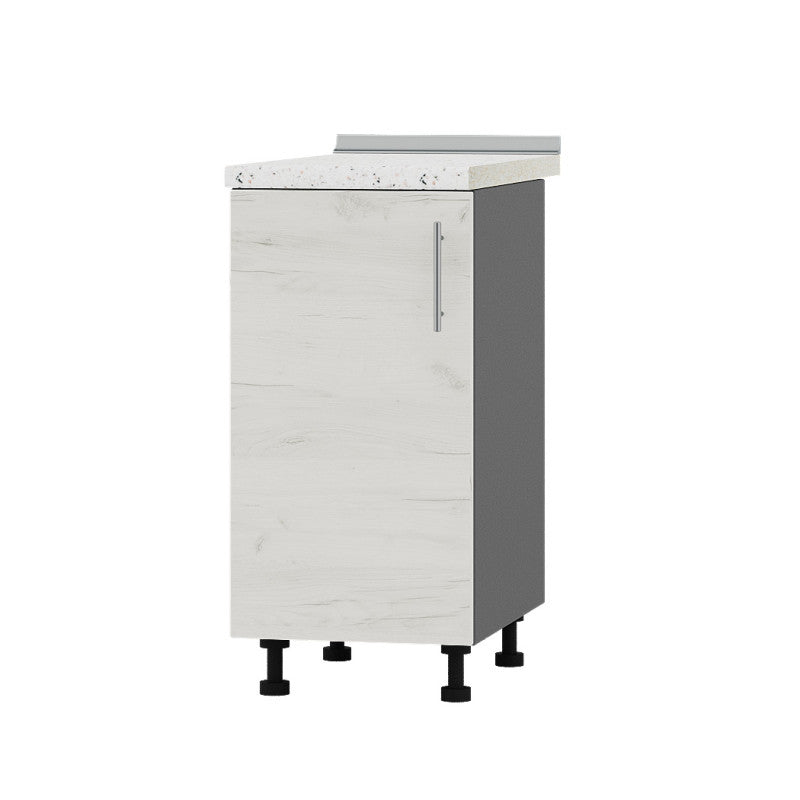 Кухонный модуль Оптима Низ Н83-400 Антрацит/Дуб Крафт Белый (без столешницы) 400х461х820 мм (DTM-072478)