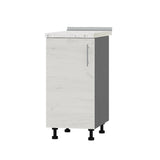 Кухонный модуль Оптима Низ Н83-400 Антрацит/Дуб Крафт Белый (без столешницы) 400х461х820 мм (DTM-072478)