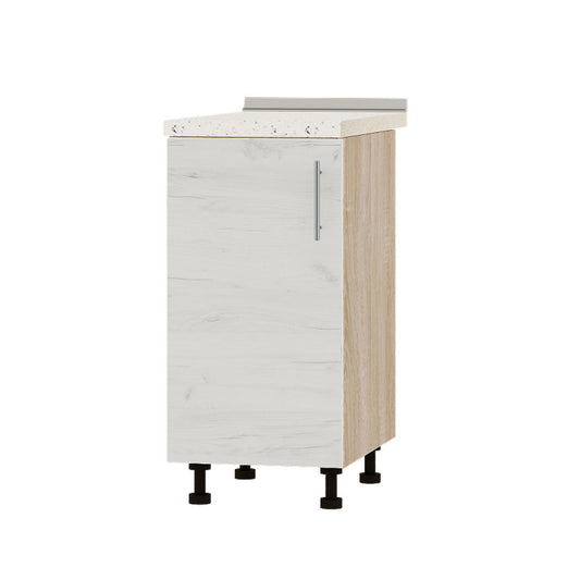 Кухонный модуль Оптима Низ Н83-400 Дуб Сонома/Дуб Крафт Белый (без столешницы) 400х461х820 мм (DTM-072499)