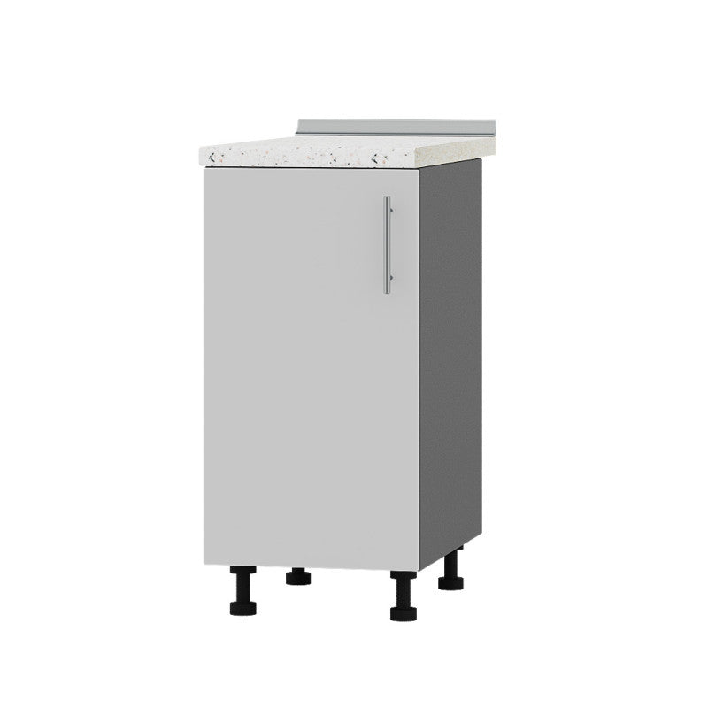 Кухонный модуль Оптима Низ Н83-400 Антрацит/Нимфея Альба (Белый) (без столешницы) 400х461х820 мм (DTM-072482)