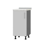 Кухонный модуль Оптима Низ Н83-400 Антрацит/Нимфея Альба (Белый) (без столешницы) 400х461х820 мм (DTM-072482)