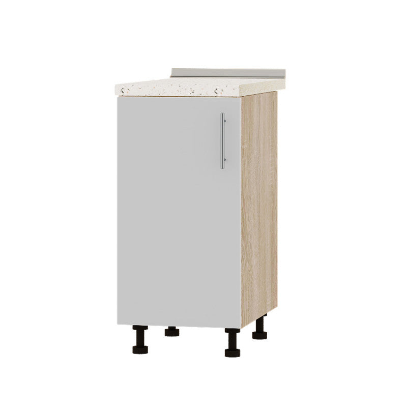 Кухонный модуль Оптима Низ Н83-400 Дуб Сонома/Нимфея Альба (Белый) (без столешницы) 400х461х820 мм (DTM-072503)