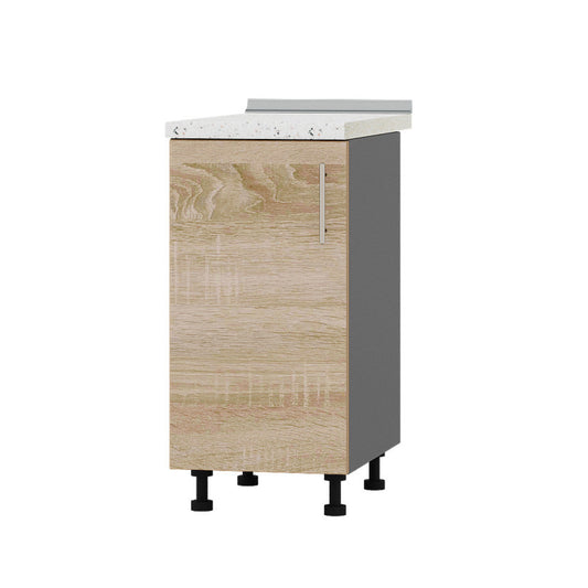 Кухонный модуль Оптима Низ Н83-400 Антрацит/Дуб Сонома (без столешницы) 400х461х820 мм (DTM-072480)