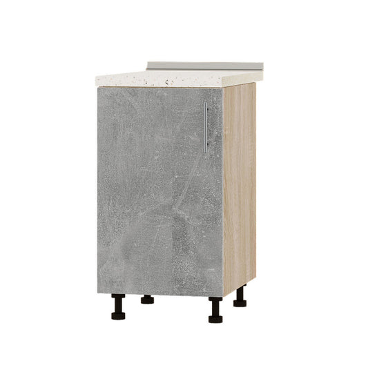 Кухонный модуль Оптима Низ Н83-450 Дуб Сонома/Бетон (без столешницы) 450х461х820 мм (DTM-072519)