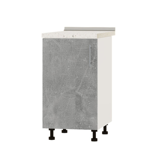 Кухонный модуль Оптима Низ Н83-450 Белый/Бетон (без столешницы) 450х461х820 мм (DTM-072512)
