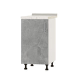 Кухонный модуль Оптима Низ Н83-450 Белый/Бетон (без столешницы) 450х461х820 мм (DTM-072512)