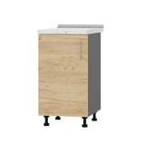 Кухонный модуль Оптима Низ Н83-450 Антрацит/Дуб Крафт Золотой (без столешницы) 450х461х820 мм (DTM-072507)