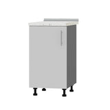 Кухонный модуль Оптима Низ Н83-450 Антрацит/Нимфея Альба (Белый) (без столешницы) 450х461х820 мм (DTM-072510)