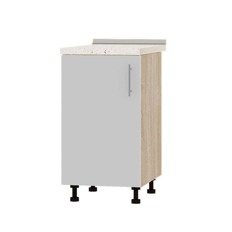 Кухонный модуль Оптима Низ Н83-450 Дуб Сонома/Нимфея Альба (Белый) (без столешницы) 450х461х820 мм (DTM-072524)