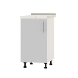 Кухонный модуль Оптима Низ Н83-450 Белый/Нимфея Альба (Белый) (без столешницы) 450х461х820 мм (DTM-072517)