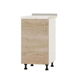 Кухонный модуль Оптима Низ Н83-450 Белый/Дуб Сонома (без столешницы) 450х461х820 мм (DTM-072515)