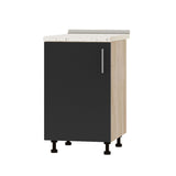 Кухонный модуль Оптима Низ Н83-500 Дуб Сонома/Антрацит (без столешницы) 500х461х820 мм (DTM-072453)