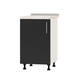 Кухонный модуль Оптима Низ Н83-500 Белый/Антрацит (без столешницы) 500х461х820 мм (DTM-072532)