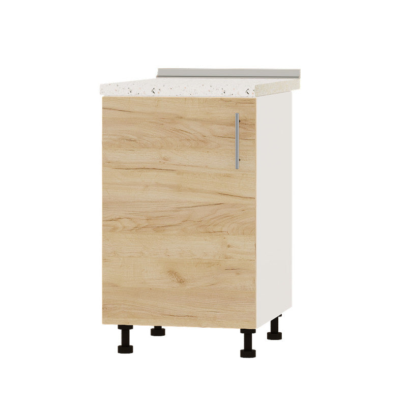 Кухонный модуль Оптима Низ Н83-500 Белый/Дуб Крафт Золотой (без столешницы) 500х461х820 мм (DTM-072535)