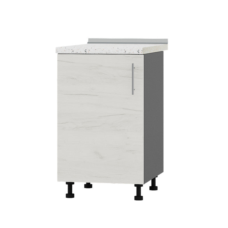 Кухонный модуль Оптима Низ Н83-500 Антрацит/Дуб Крафт Белый (без столешницы) 500х461х820 мм (DTM-072527)