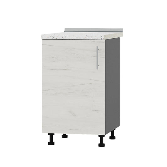 Кухонный модуль Оптима Низ Н83-500 Антрацит/Дуб Крафт Белый (без столешницы) 500х461х820 мм (DTM-072527)