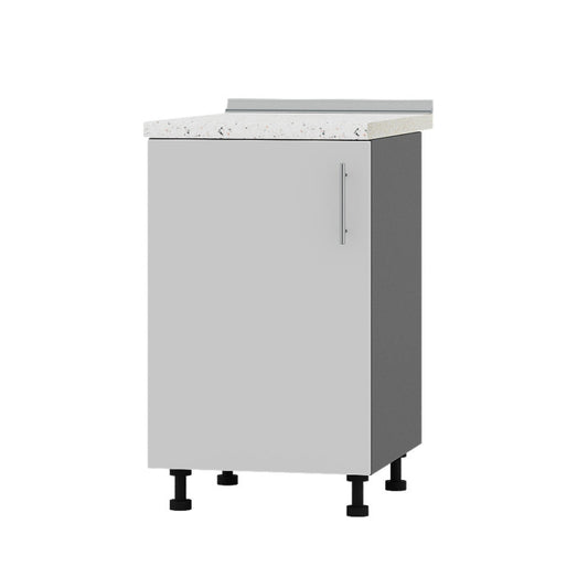 Кухонный модуль Оптима Низ Н83-500 Антрацит/Нимфея Альба (Белый) (без столешницы) 500х461х820 мм (DTM-072531)