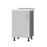 Кухонный модуль Оптима Низ Н83-500 Антрацит/Нимфея Альба (Белый) (без столешницы) 500х461х820 мм (DTM-072531)