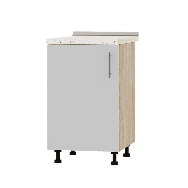 Кухонный модуль Оптима Низ Н83-500 Дуб Сонома/Нимфея Альба (Белый) (без столешницы) 500х461х820 мм (DTM-072459)