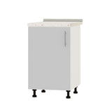 Кухонный модуль Оптима Низ Н83-500 Белый/Нимфея Альба (Белый) (без столешницы) 500х461х820 мм (DTM-072538)