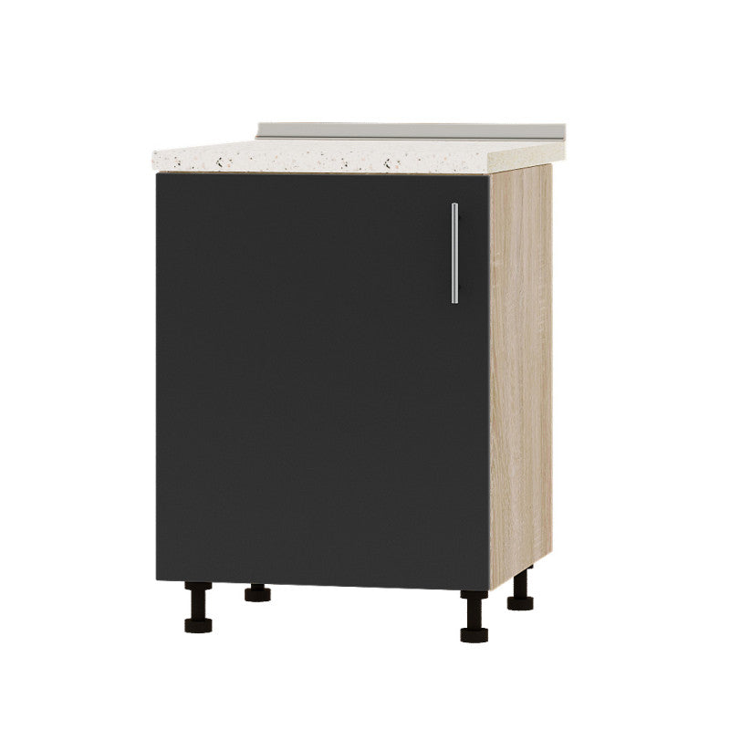 Кухонный модуль Оптима Низ Н83-600 Дуб Сонома/Антрацит (без столешницы) 600х461х820 мм (DTM-072317)