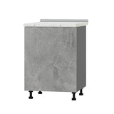 Кухонный модуль Оптима Низ Н83-600 Антрацит/Бетон (без столешницы) 600х461х820 мм (DTM-072461)