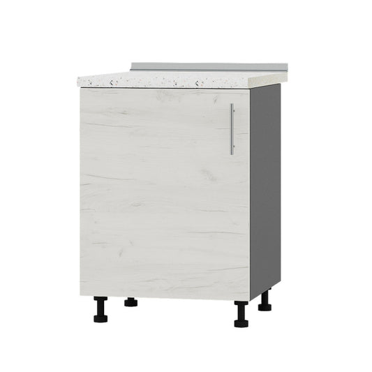 Кухонный модуль Оптима Низ Н83-600 Антрацит/Дуб Крафт Белый (без столешницы) 600х461х820 мм (DTM-072462)